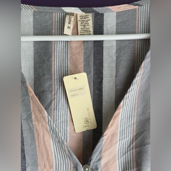 SOLD NWT Japna Tie Blouse- Gift with Purchase - Picture 4 of 5